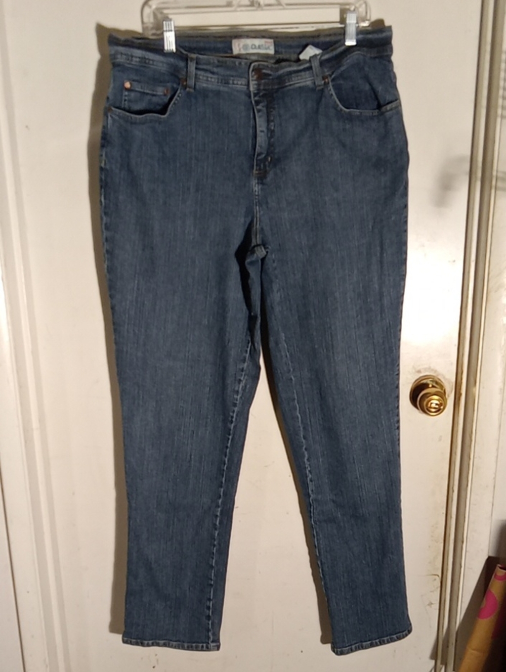 Women's Classic Stretch Jeans Blue Size 20w Very Good Stretch Leg In Steam 32 In